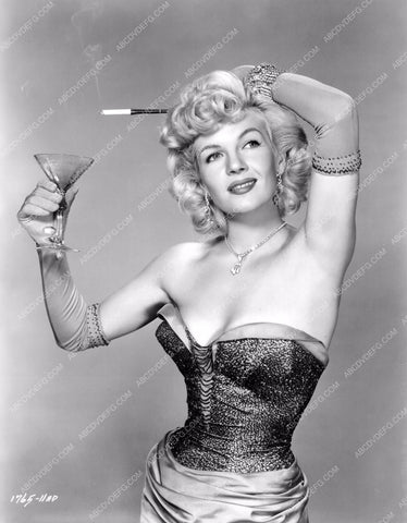 Corinne Calvet sexy in strapless gown w cocktails and cigarette holder 8b20-13981