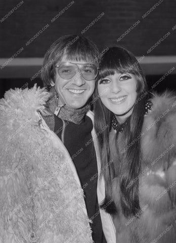 Sonny Bono Cher candid in their fur coats 8b20-14036