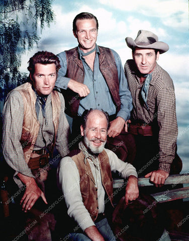 Paul Brinegar Eric Fleming Clint Eastwood TV Rawhide 8b20-14523