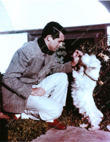 Cary Grant playing with his dog 8b20-14723