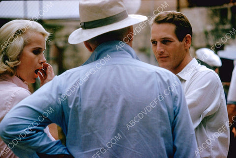 candid Eva Marie Saint Paul Newman on set film Exodus 8b20-15099