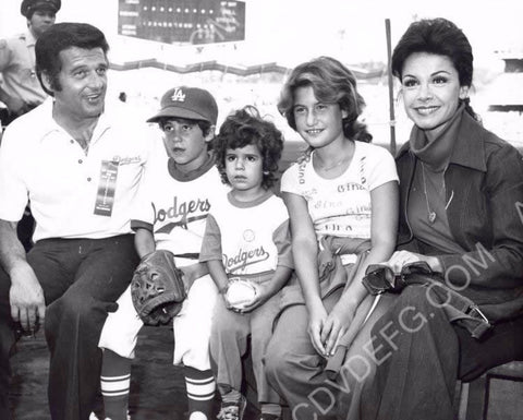 Annette Funicello family and friends at Dodger Stadium 8b20-15216