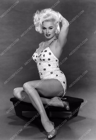 sexy Mamie Van Doren in polka dot swimsuit 8b20-1522