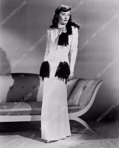 Barbara Stanwyck modeling her new dress 8b20-15550