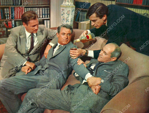 Martin Landau & the boys force feed Cary Grant liquor North by Northwest 8b20-15568