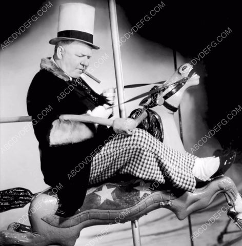 W.C. Fields on the carousel horse film Poppy 8b20-16043