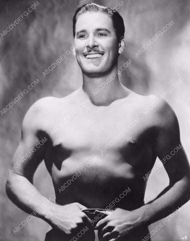 handsome and shirtless Errol Flynn portrait 8b20-16142