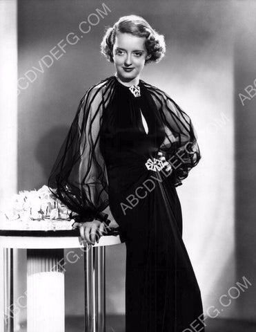 Bette Davis in black dress 8b20-16254