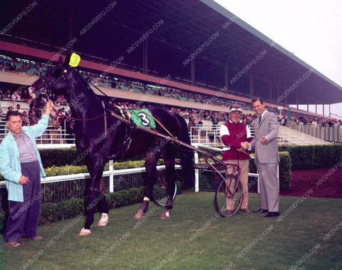 Bob Barker at Santa Anita Racetrack w harness racer winner 8b20-16721