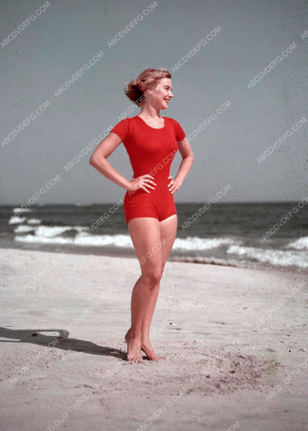 beautiful Hope Lange on her toes in the sand 8b20-16869