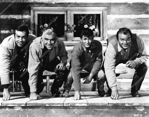 Lorne Greene Dan Blocker Michael Landon Pernell Roberts TV Bonanza 8b20-17051