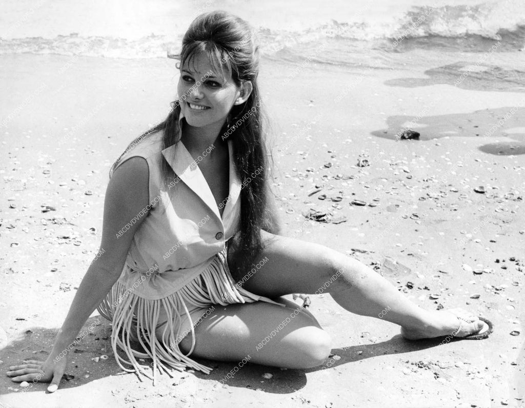 gorgeous Claudia Cardinale sitting on the beach 8b20-17164 – ABCDVDVIDEO