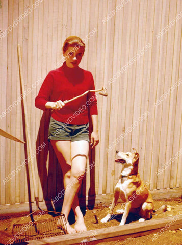 candid Dolores Hart tempting her dog 8b20-17270