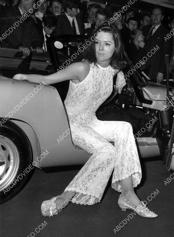 sexy Diana Rigg arrives in her sports car 8b20-17516