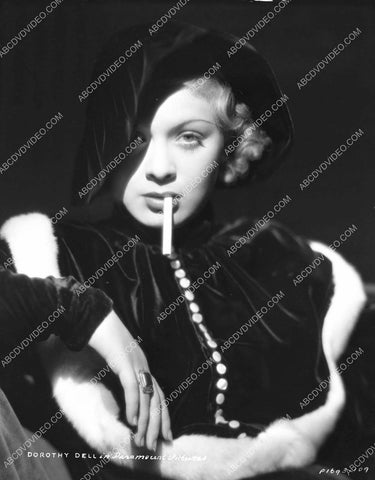 Dorothy Dell portrait w cigarette 8b20-17529