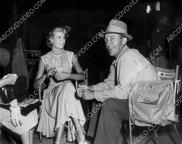 candid Grace Kelly gets visit from Bing Crosby on set film Rear Window ...