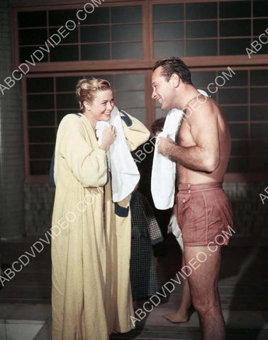 Grace Kelly William Holden drying off film The Country Girl 8b20-17588