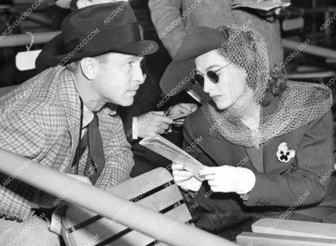candid Franchot Tone Joan Crawford at the race track 8b20-17659