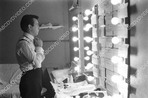 Bobby Darin getting ready in his dressing room 8b20-17838