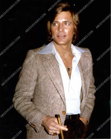 candid Dirk Benedict w his cigar 8b20-17874