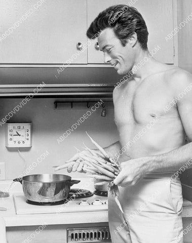 Clint Eastwood cooking up some carrots in the kitchen 8b20-17972