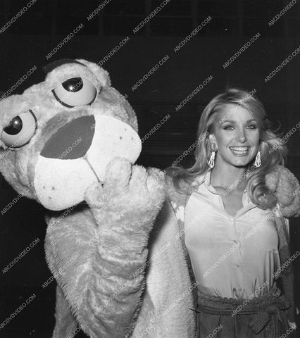 Heather Thomas and someone in a tiger suit 8b20-18067