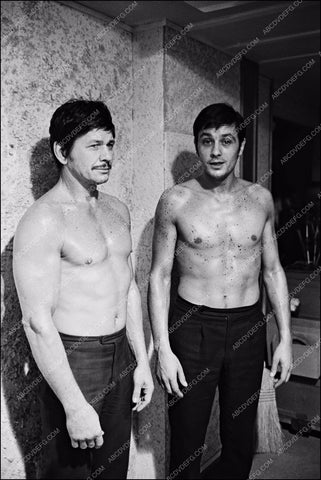 shirtless pair Charles Bronson Alain Delon film Riders of the Storm 8b20-1815