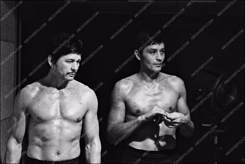 shirtless pair Charles Bronson Alain Delon film Riders of the Storm 8b –  ABCDVDVIDEO