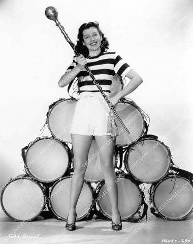 Gail Russell and a stack of drums 8b20-18371