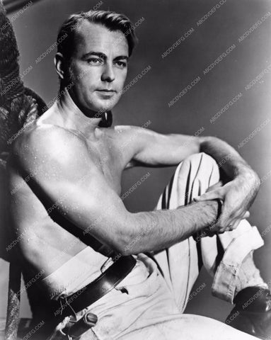 shirtless Alan Ladd portrait film Botany Bay 8b20-1839