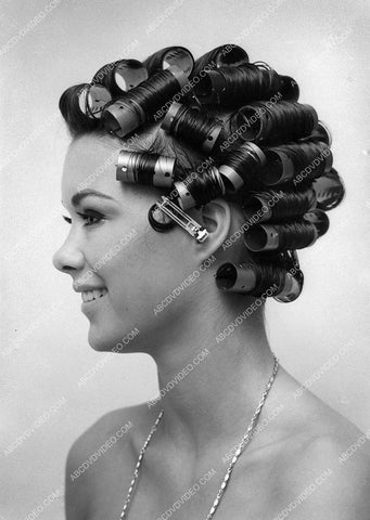 JoAnna Cameron w her hair in curlers 8b20-18568