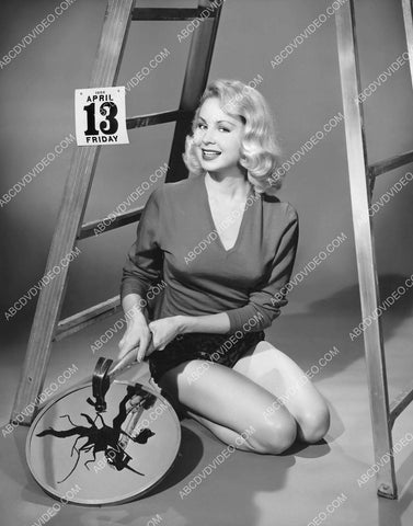 superstitious and sexy pinup Joi Lansing wishes you a happ Friday the 13th 8b20-18695