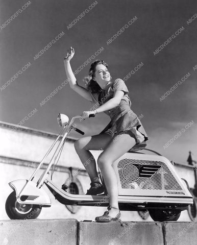 super cute Alexis Smith on her Motor Glide Scooter 8b20-1876