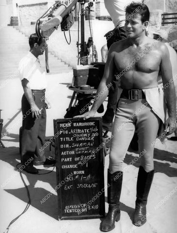 shirtless Stuart Whitman wardrobe shot film Journey Into Danger 8b20-19060