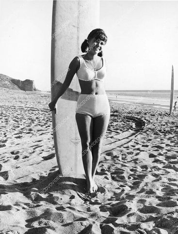 Sally Field on the beach w surfboard TV Gidget 8b20-19089