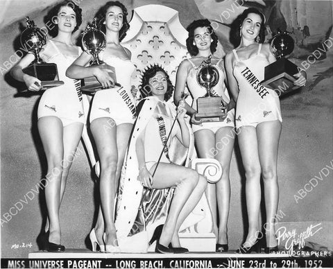 1952 Miss USA Jackie Loughery and runners up beauty contestants 8b20-19144