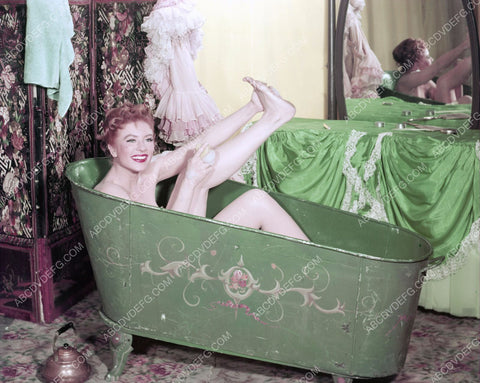 Amanda Blake washing her feet in the bathtub western TV Gunsmoke 8b20-1965