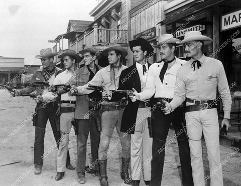 Will Hutchins Ty Hardin Peter Brown James Garner John Russell TV cowboy lineup 8b20-20078