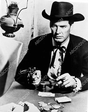 James Garner at the card table w his pistol TV Maverick 8b20-20198