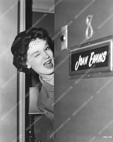 super cute Joan Evans winking from her dressing room 8b20-20247