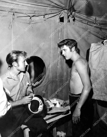 candid Nick Adams and Elvis Presley 8b20-20259