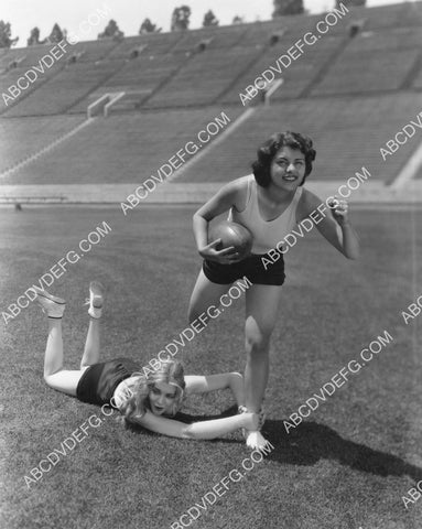 Lillian Roth breaking tackles at Los Angeles Coliseum 8b20-20581