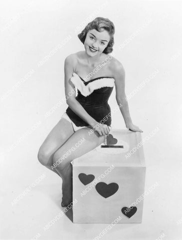 cute pinup Marlo Ryan w her Valentine's Day Card lock box 8b20-20605