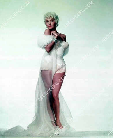 beautiful Rhonda Fleming in her white lingerie 8b20-20697