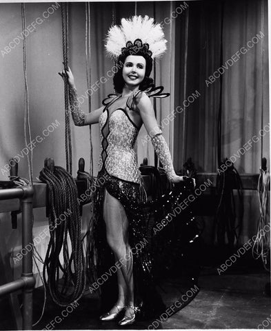 Ann Miller in cute chorus girl outfit backstage dp-2370