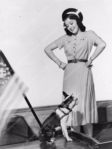 Ann Rutherford and her cute little pug dog 8b20-2406
