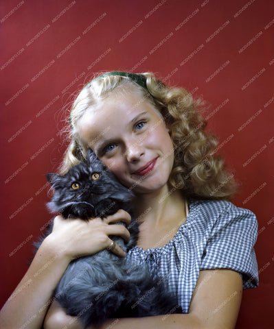 Anne Francis and her cat 8b20-2508