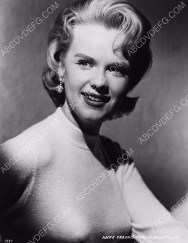 beautiful sweater girl Anne Francis portrait 8b20-2568