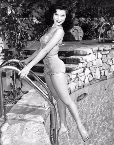 just gorgeous Debra Paget in bikini getting out of the pool 8b20-2601