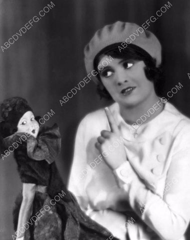 silent star Molly O'Day lecturing her doll 8b20-2700